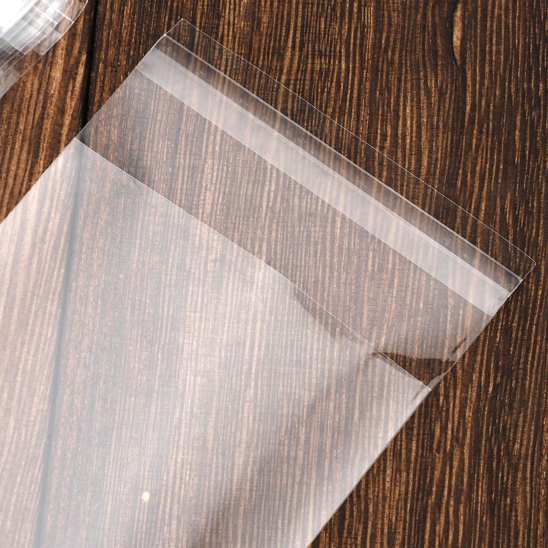 NObranded 100 pcs Clear 2" x 10" Long Self Seal Cello Cellophane Bags Resealable Poly Bags 2.8 mils for Bakery Cookies Candles Christmas Halloween Party Decorative Pretzel Sticks - Image 5